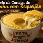 Bolo de Caneca de Pamonha com Requeijão