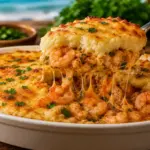 escondidinho de camarão com aipim