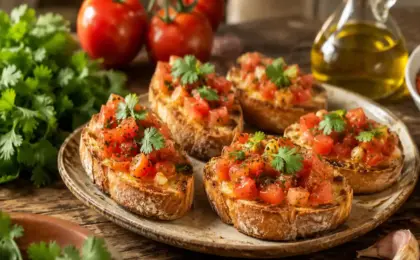 bruschetta com toque capixaba